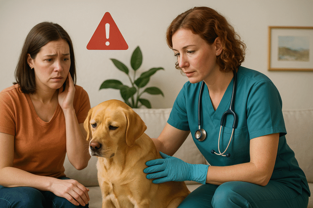 Quando chamar uma veterinária a domicílio sinais de alerta para seu pet