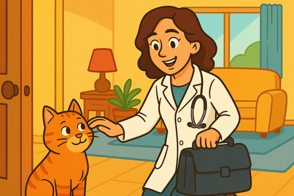 Atendimento veterinário em domicílio