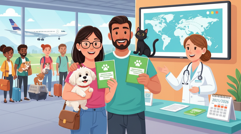 Carteira de Vacinação Internacional para Pets: guia completo atualizado 2025/2026