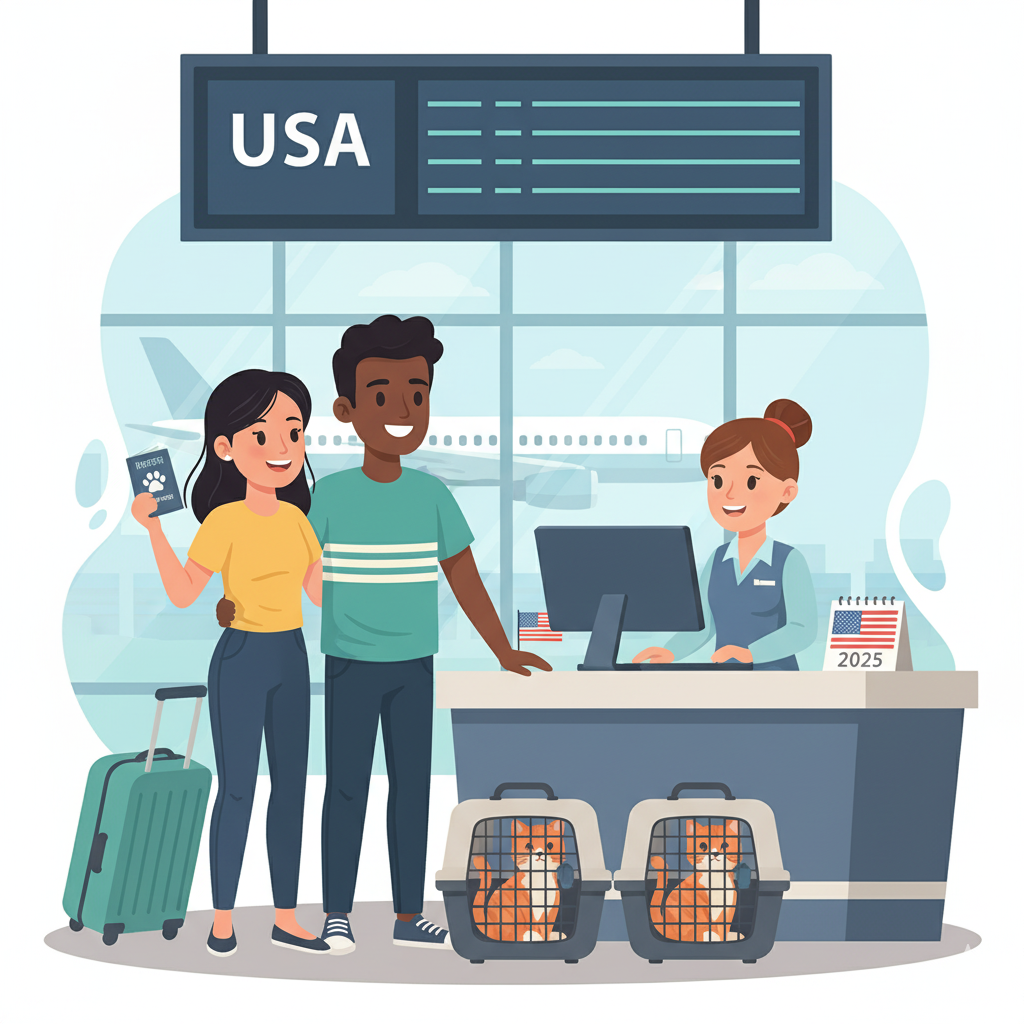 Levar gato para os EUA 2025: guia completo atualizado