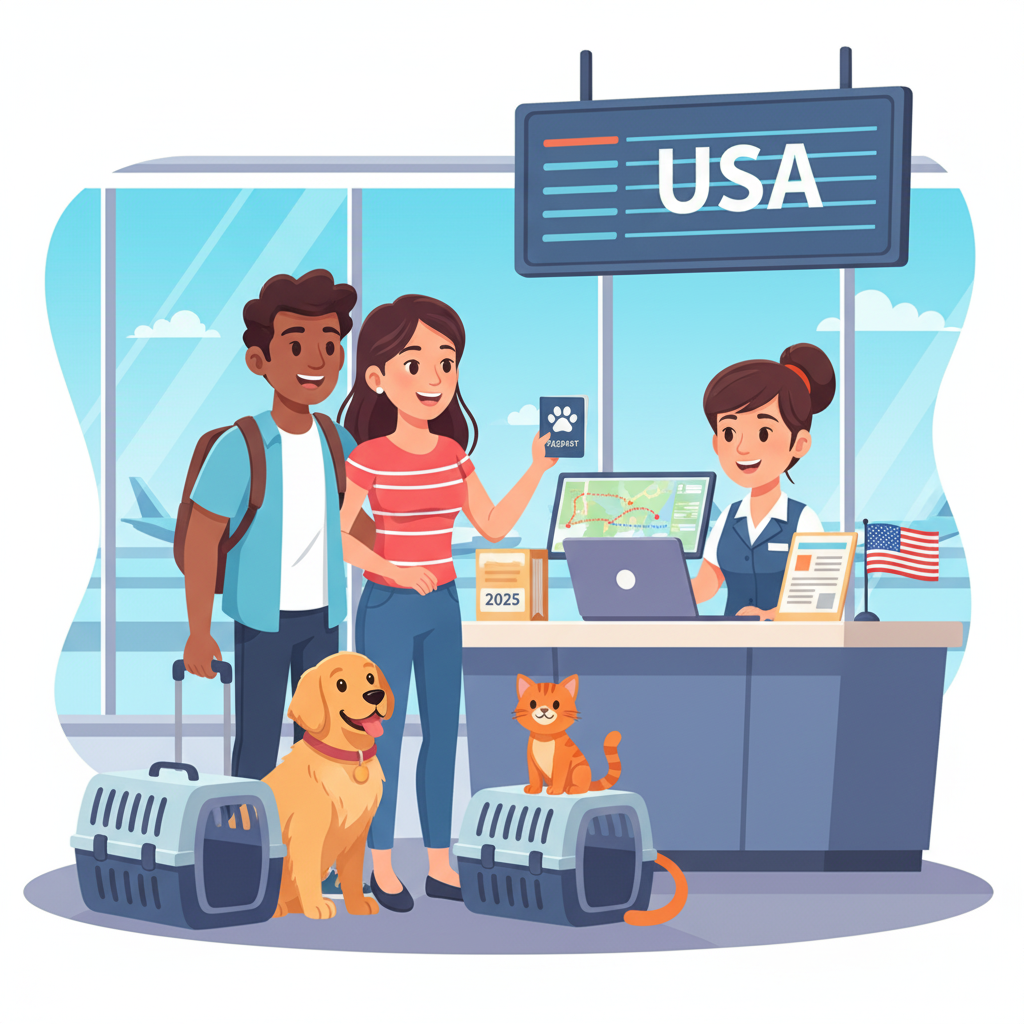 Como levar pet para os EUA: guia completo atualizado 2025/2026