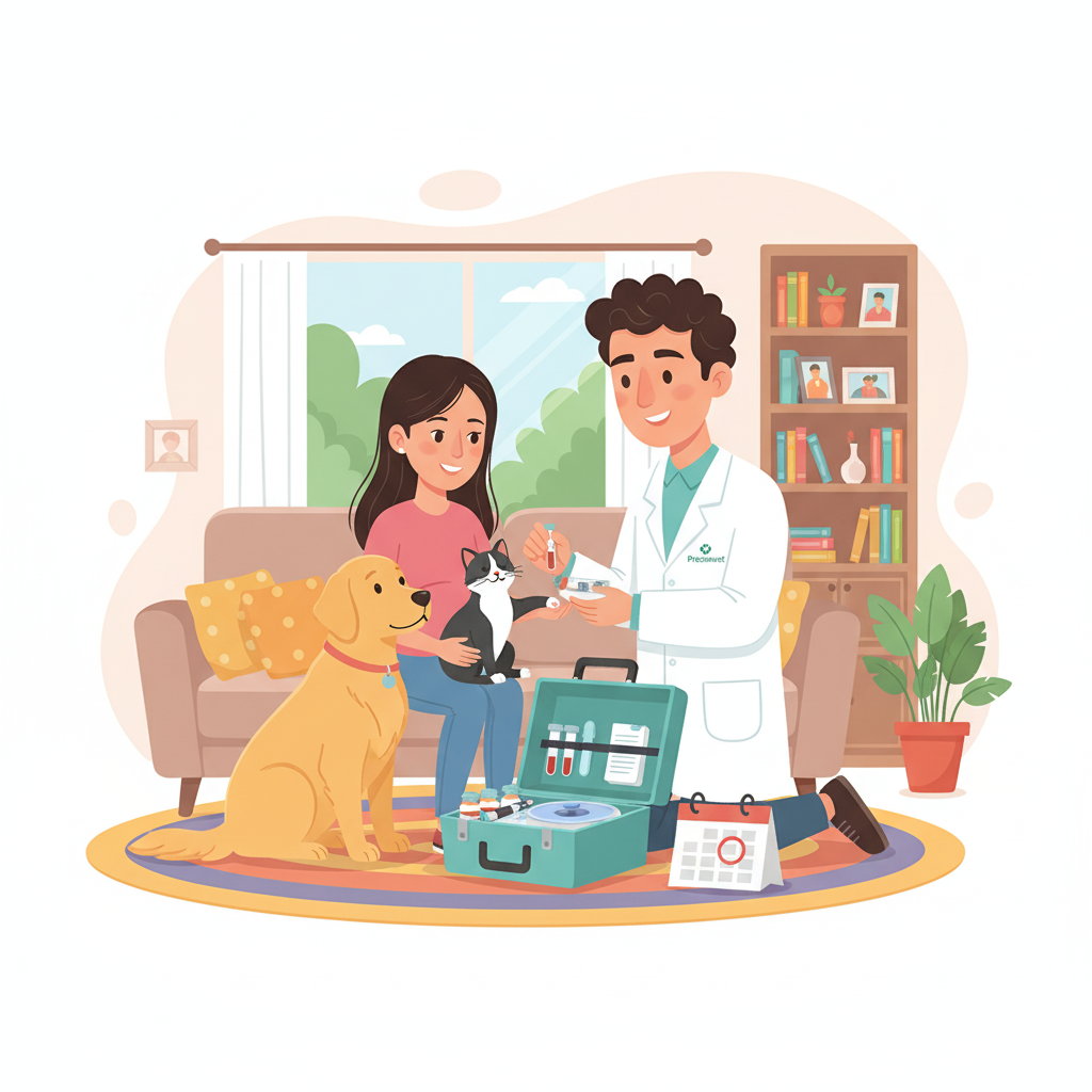 Exame sangue pets em casa