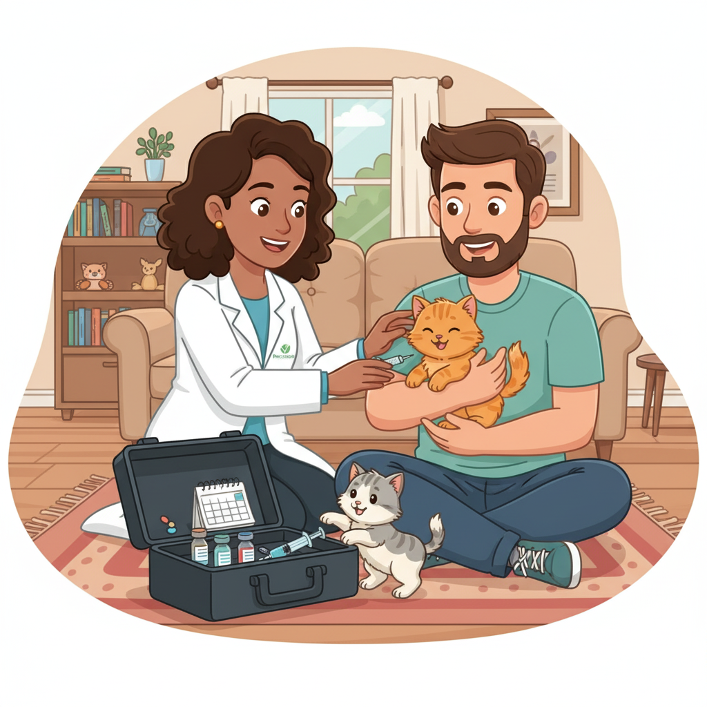 Vacina gato filhote: agende vacinação segura com a Precisavet
